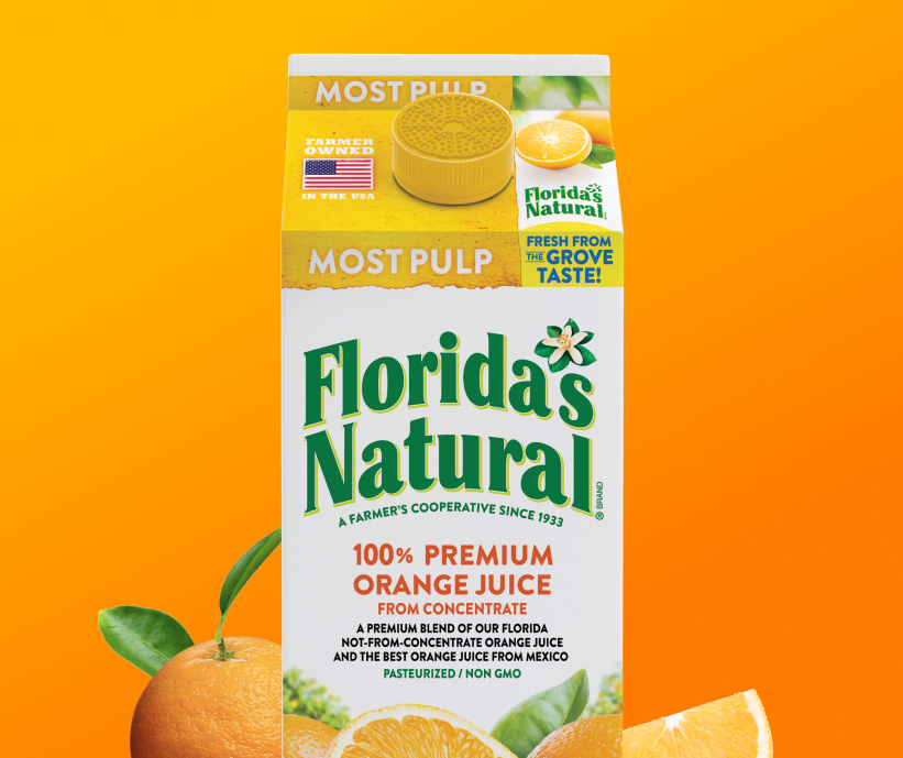 Orange Juice Most Pulp Florida S Natural